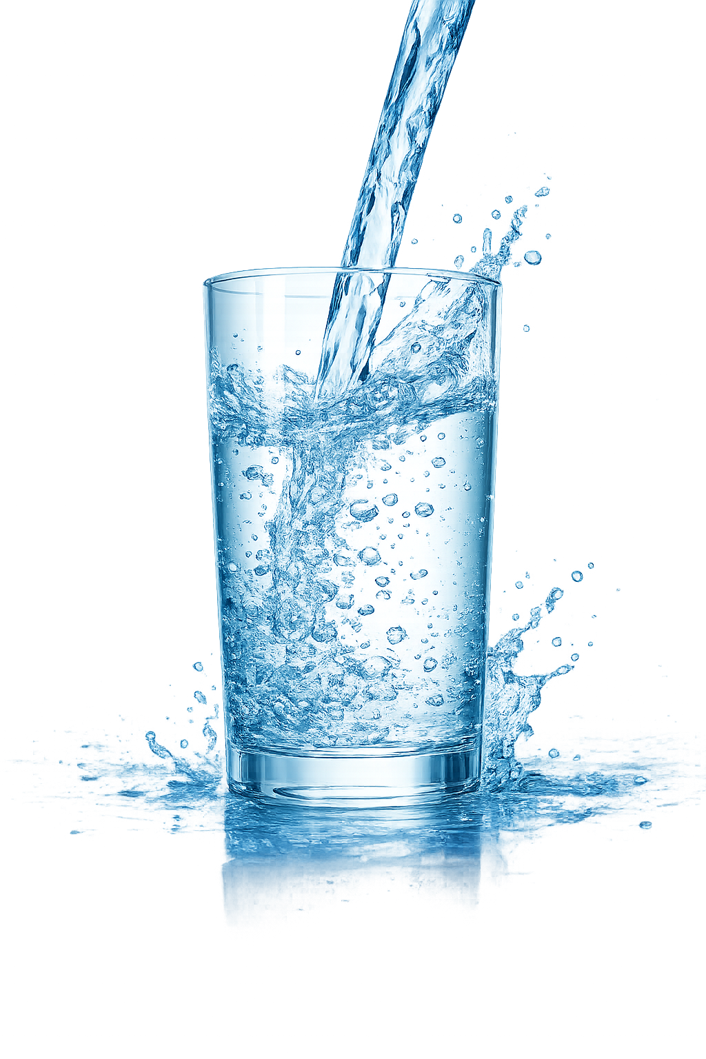 Glass of pure water